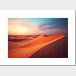 Desert Sand Land Serene Landscape Posters and Art